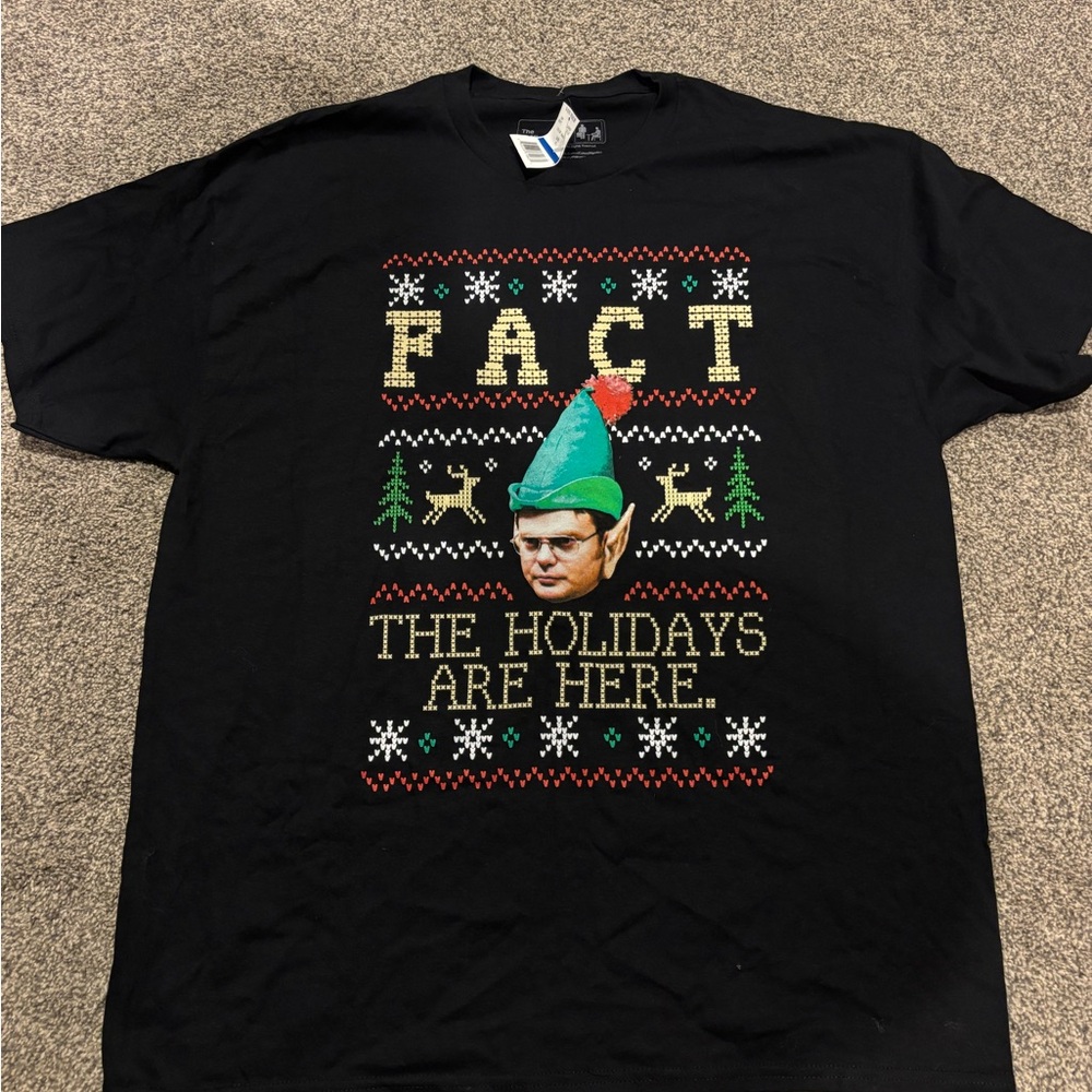 Black Holiday Graphic T-Shirt